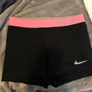 Nike pro spandex shorts